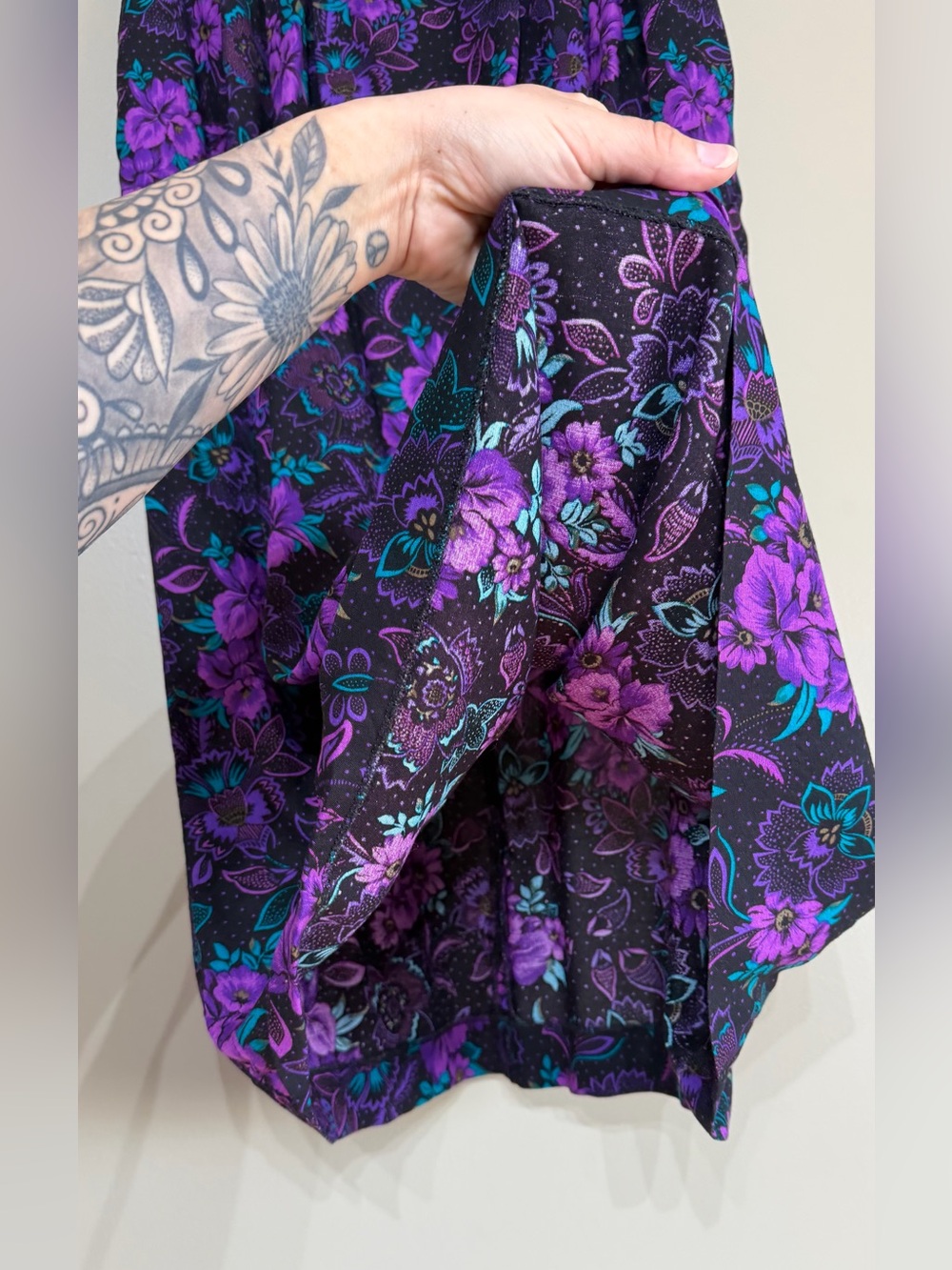Vintage 80’s Fashion Gallery Floral Statement Skirt Set - Picture 10 of 16